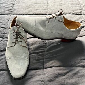 Elegant Gray Men's Oxford Shoes